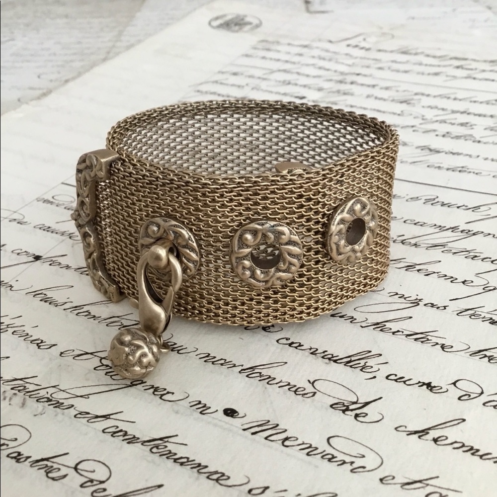 Vintage Christian Dior Gild Plated Belt Bracelet